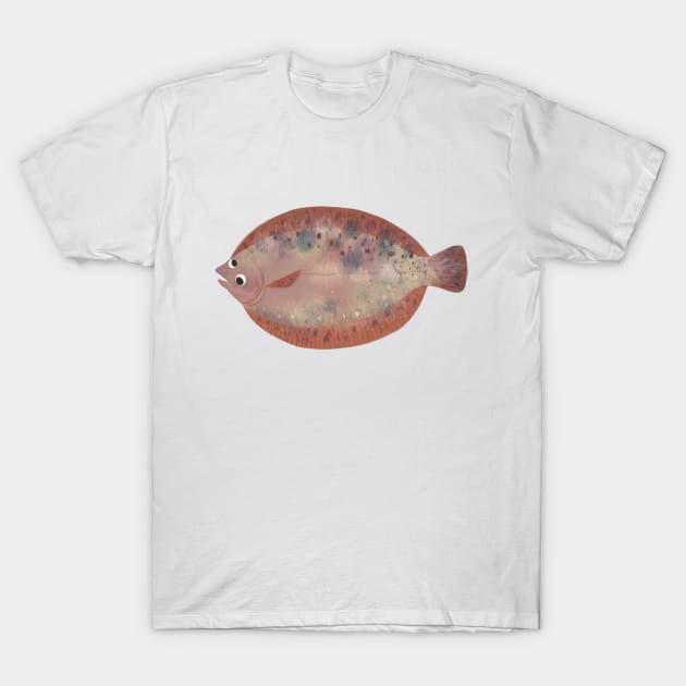 Googly-Eye Flounder T-Shirt by tarynosaurus